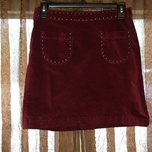 NWOT Burgundy Skirt